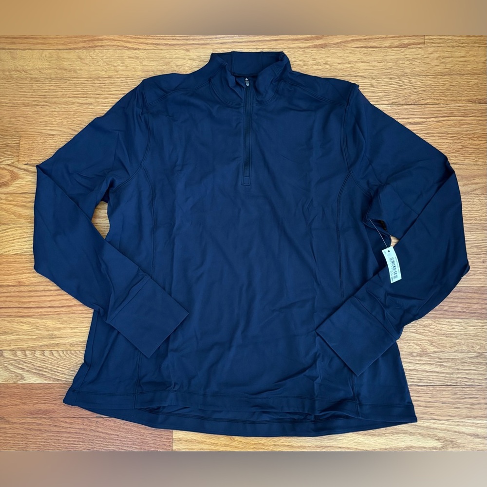 Amazon Essentials SlimFit Half Zip Jacket Women’s XXL Blue Activewear New w Tags